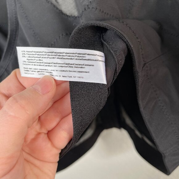 Glamorise Black 40I Magic Lift Front Closure Posture Wireless Bra 1265 - Picture 6 of 6